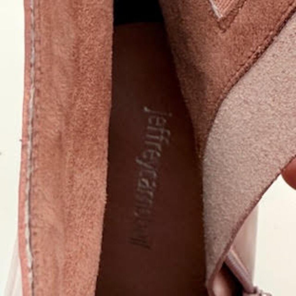 Jeffrey Campbell Square Toe Block Heel Boots – Blush Pink, Size 8 - Picture 10 of 15